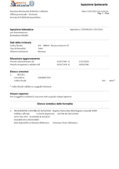 Visura ipotecaria su persona giuridica Visura ipotecaria su persona giuridica - Visura ipotecaria su società